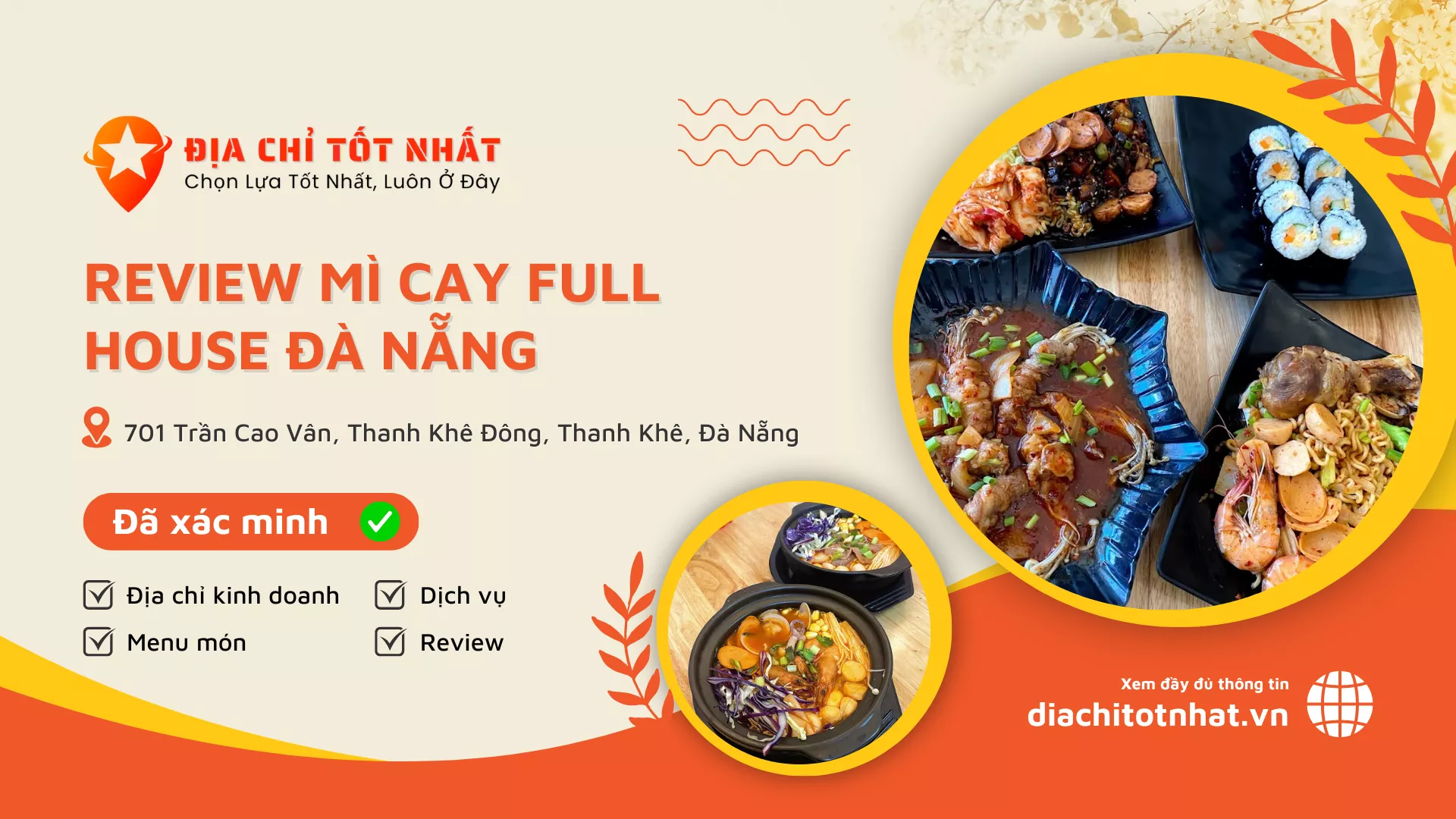 Review Mì cay Full House Đà Nẵng