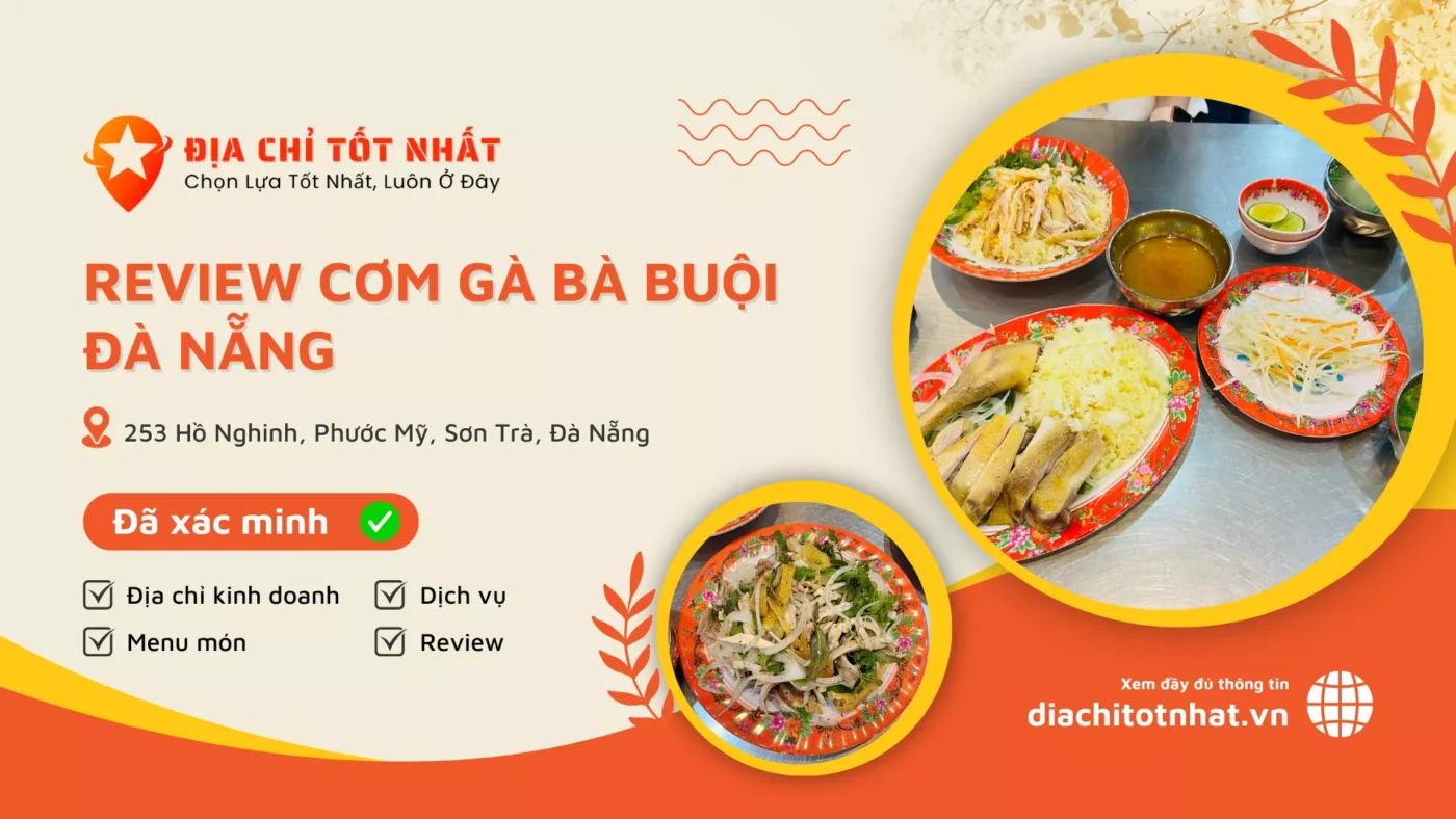 review Cơm gà bà Buội Đà Nẵng