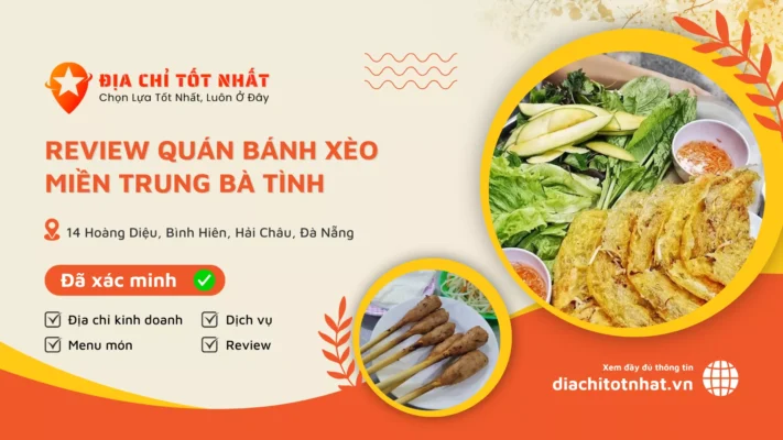 review Quán Bánh Xèo Miền Trung Bà Tình