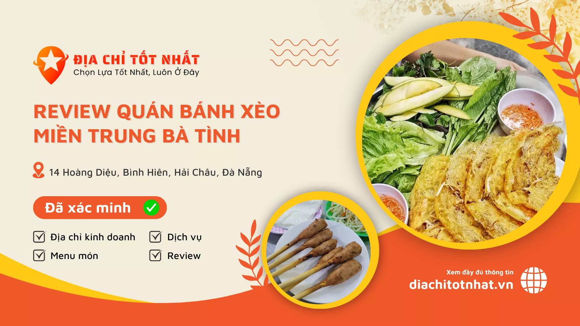 review Quán Bánh Xèo Miền Trung Bà Tình