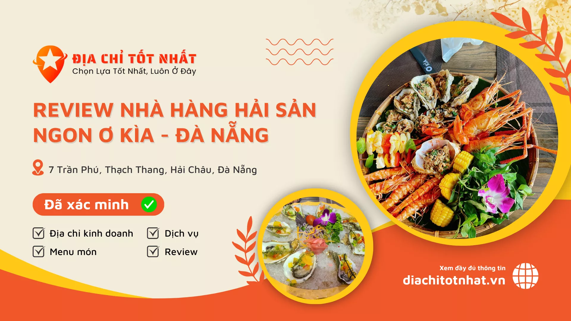 review nhà hàng hải sản ngon Ơ Kìa