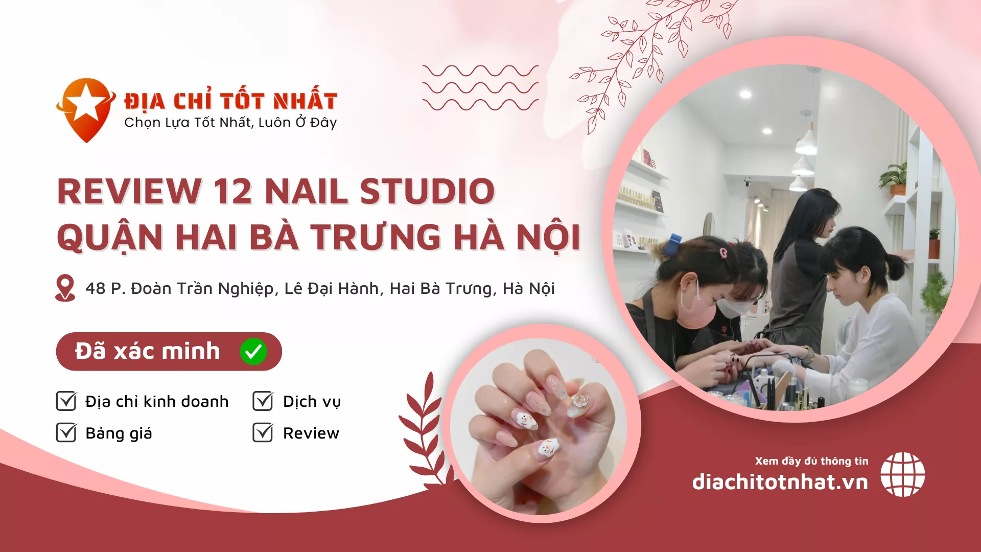 Review 12 Nail Studio Quận Hai Bà Trưng Hà Nội