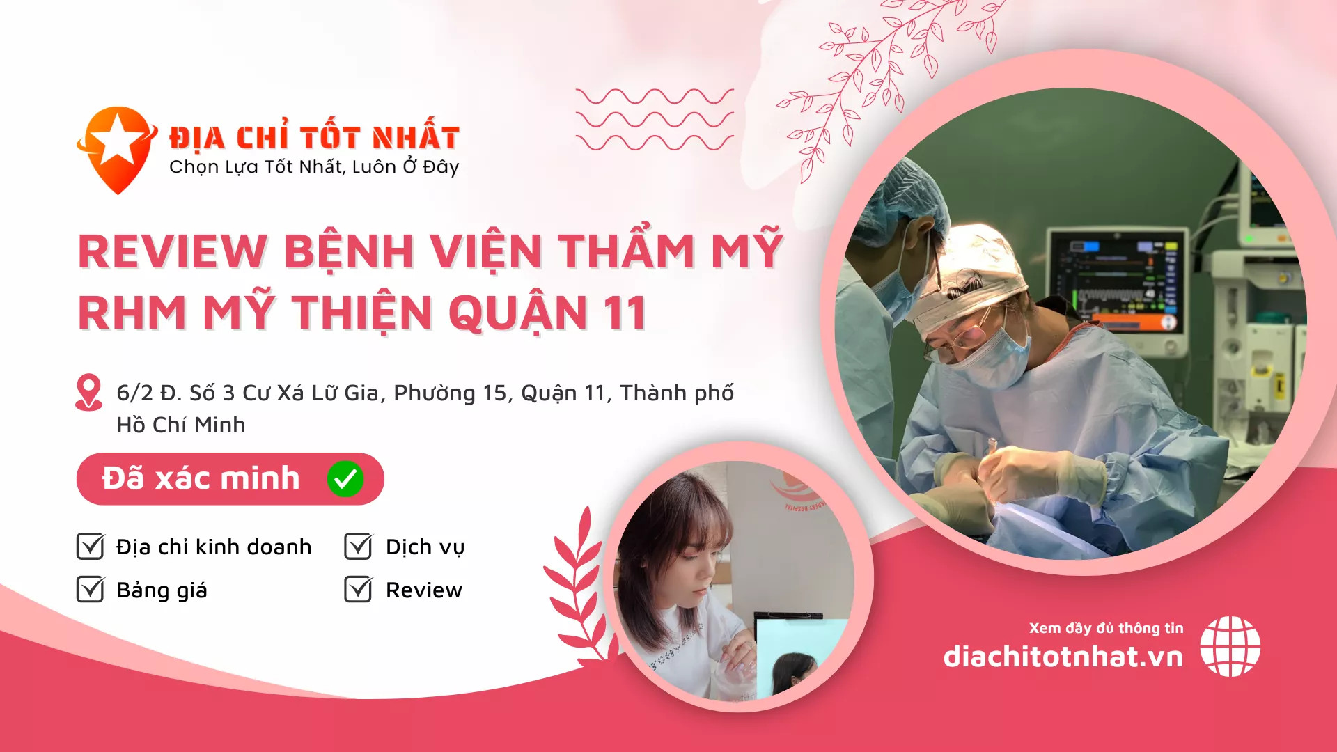 Review Bệnh viện Thẩm Mỹ RHM Mỹ Thiện Quận 11