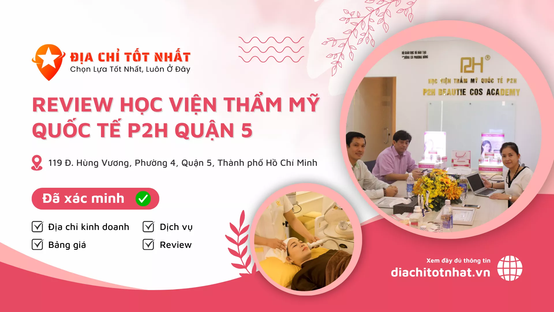 Review Học viện Thẩm Mỹ Quốc Tế P2H Quận 5