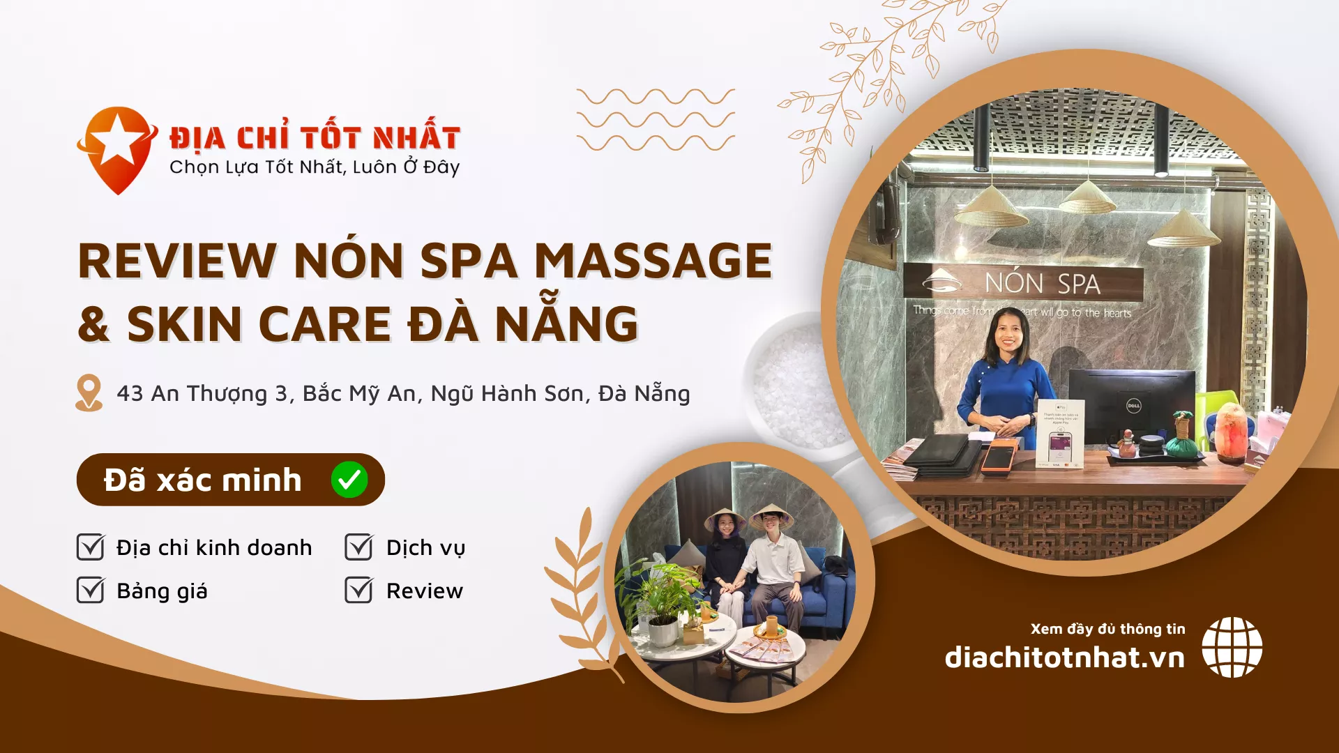Review Nón Spa Massage Skin care Đà Nẵng