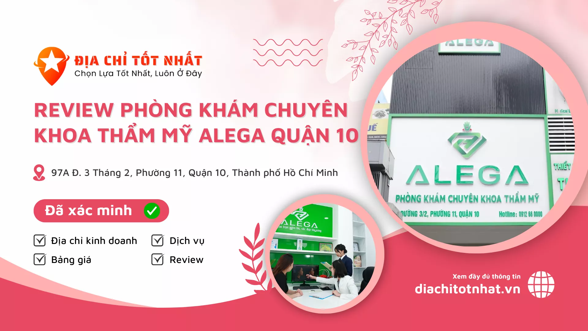 Review Phòng khám chuyên khoa thẩm mỹ ALEGA Quận 10