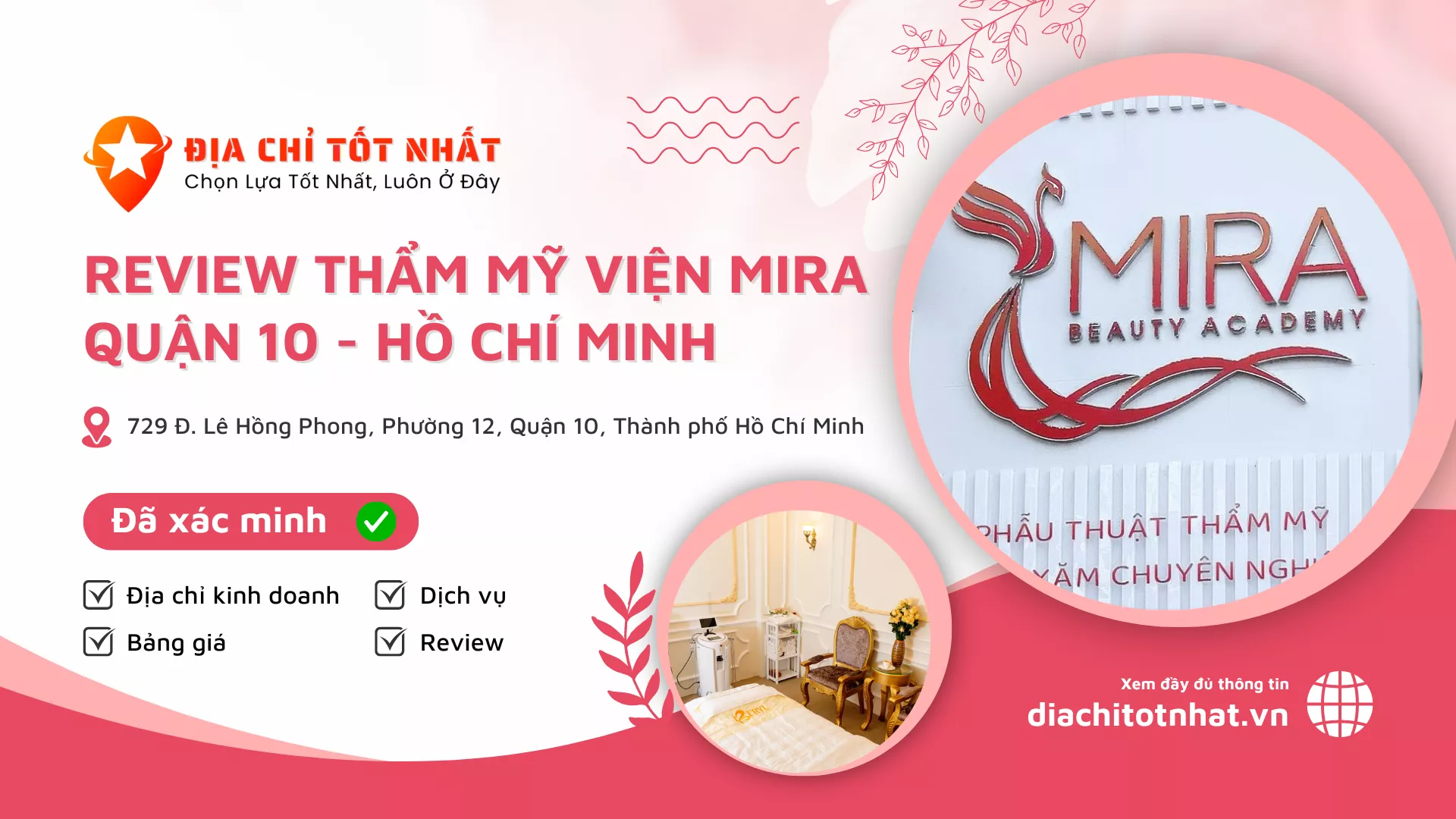 Review Thẩm Mỹ Viện MIRA quận 10 hồ chí minh
