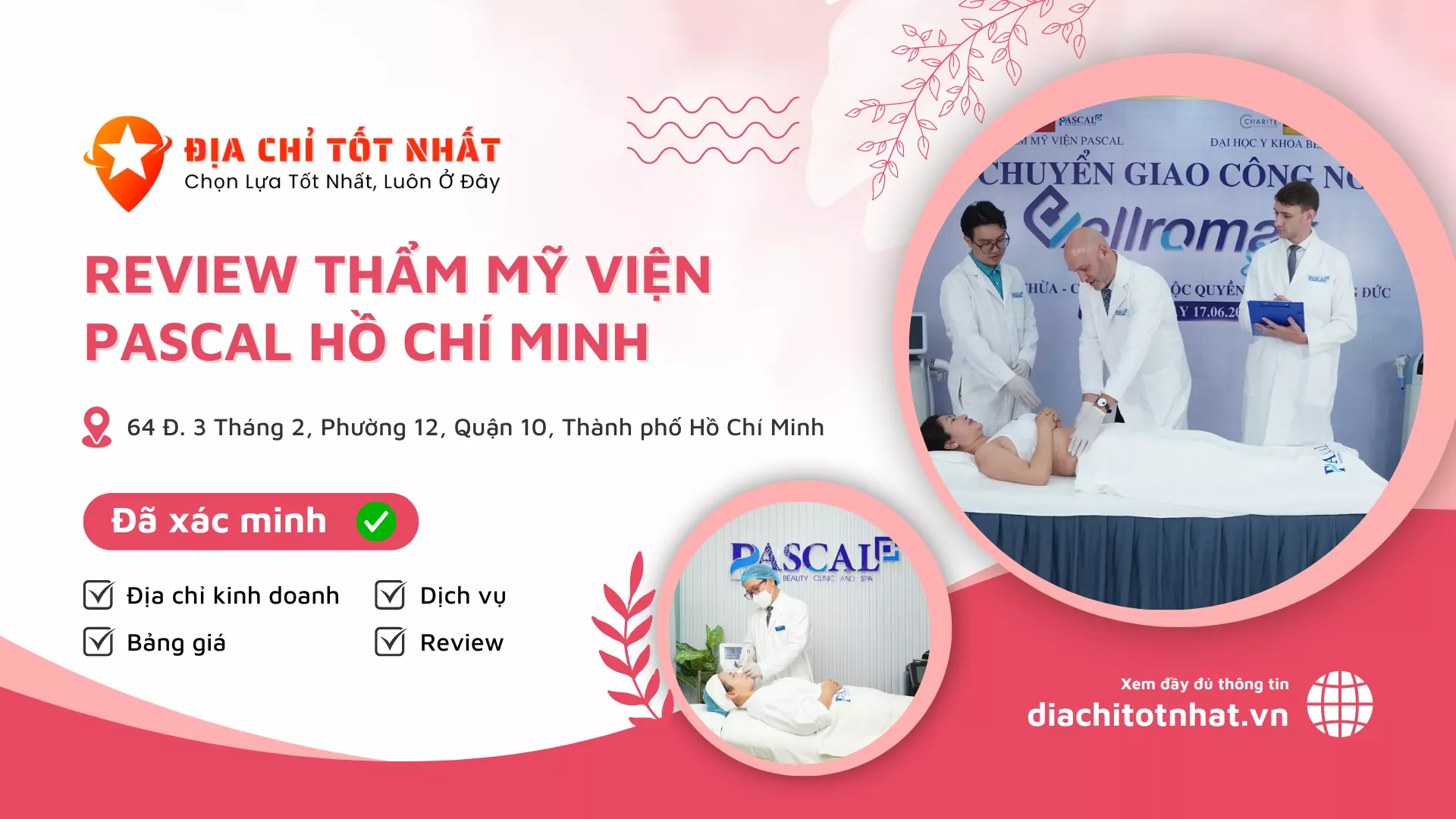Review Thẩm Mỹ Viện Pascal Hồ Chí Minh