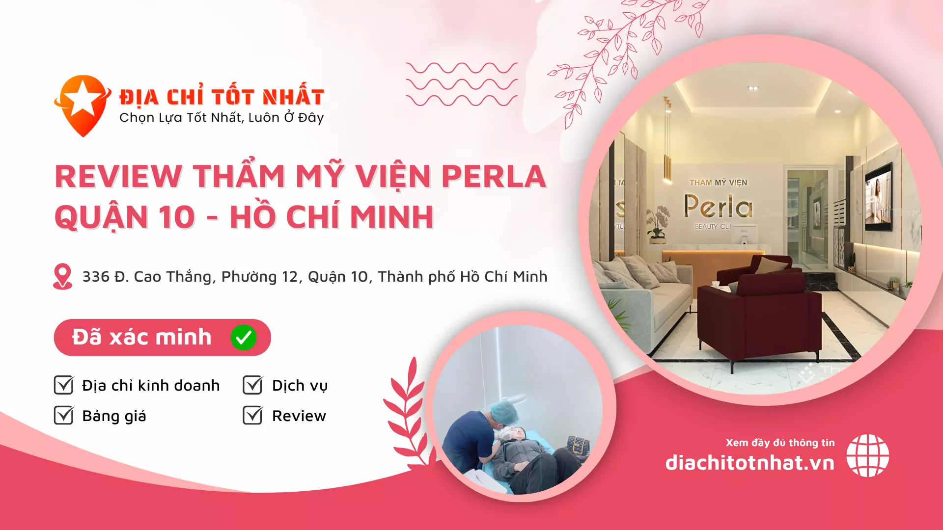 Review Thẩm Mỹ Viện Perla quận 10 hồ chí minh