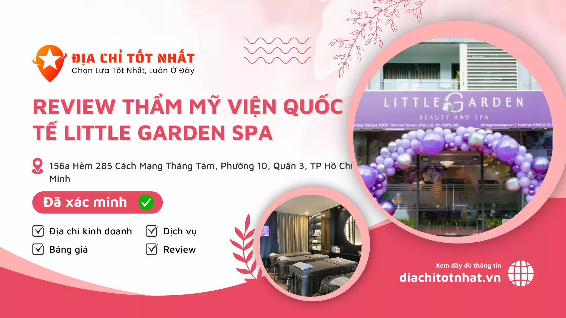 Review Thẩm Mỹ Viện Quốc Tế Little Garden Spa