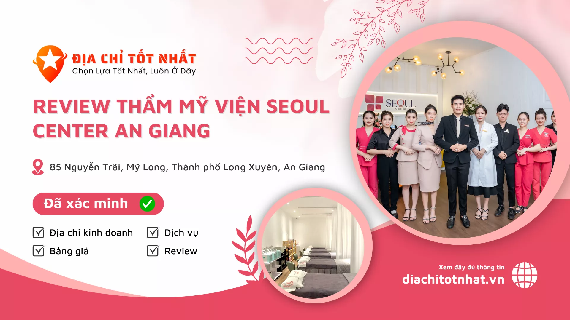 Review Thẩm Mỹ Viện Seoul Center an giang