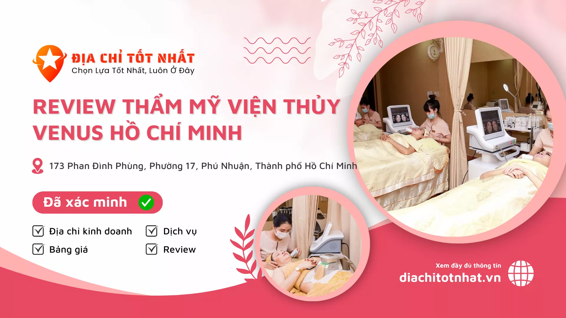 Review Thẩm Mỹ Viện Thủy Venus hồ chí minh