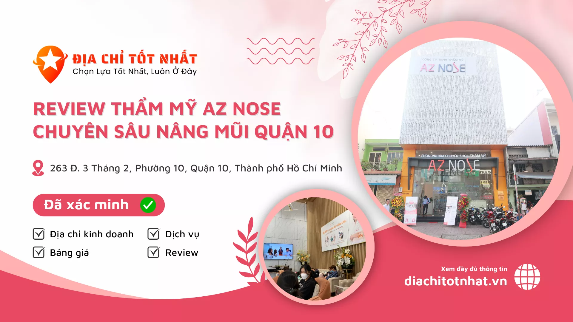 Review Thẩm mỹ AZ NOSE Chuyên Sâu Nâng Mũi Quận 10