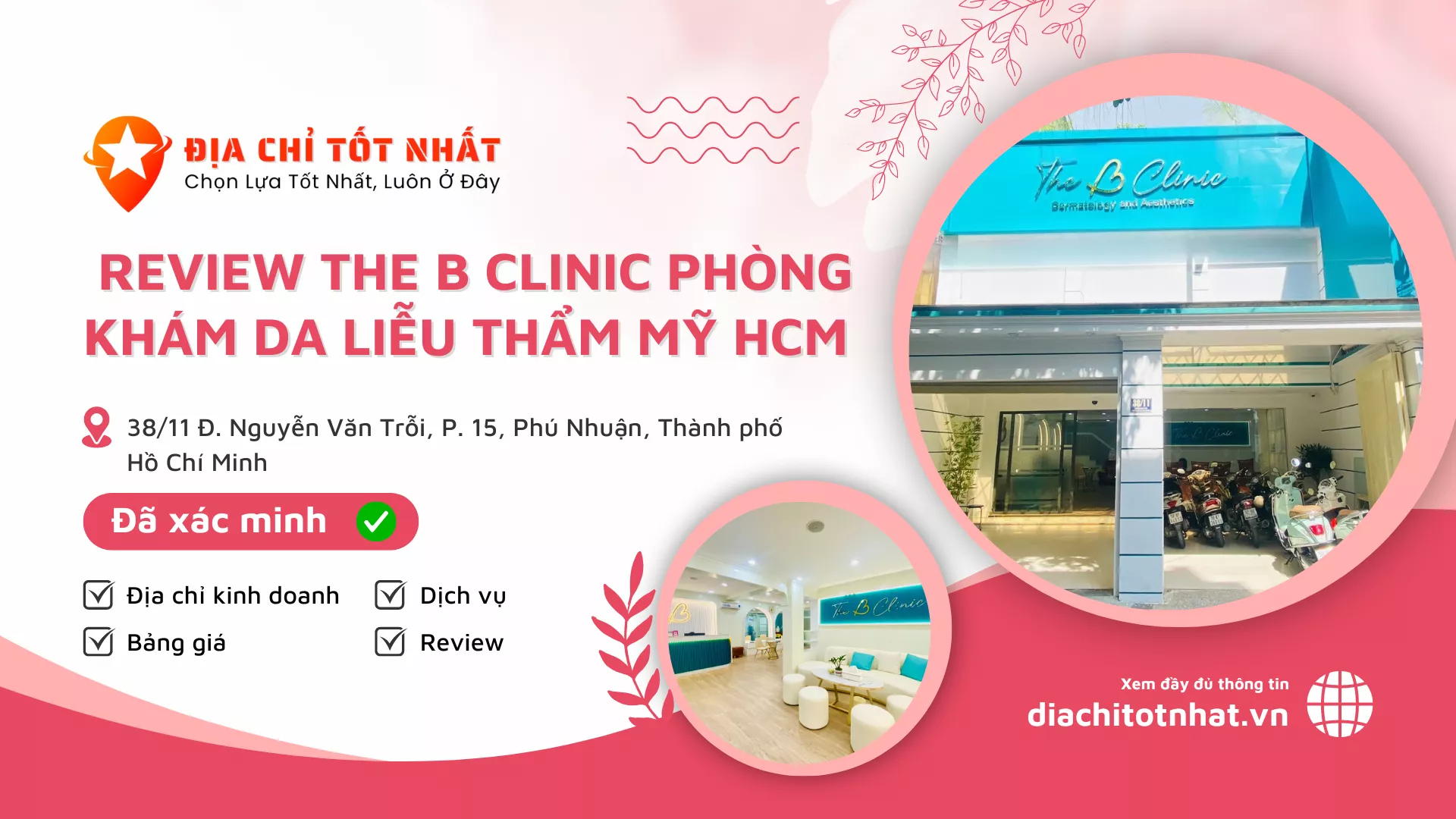 Review The B Clinic Phòng khám da liễu thẩm mỹ HCM