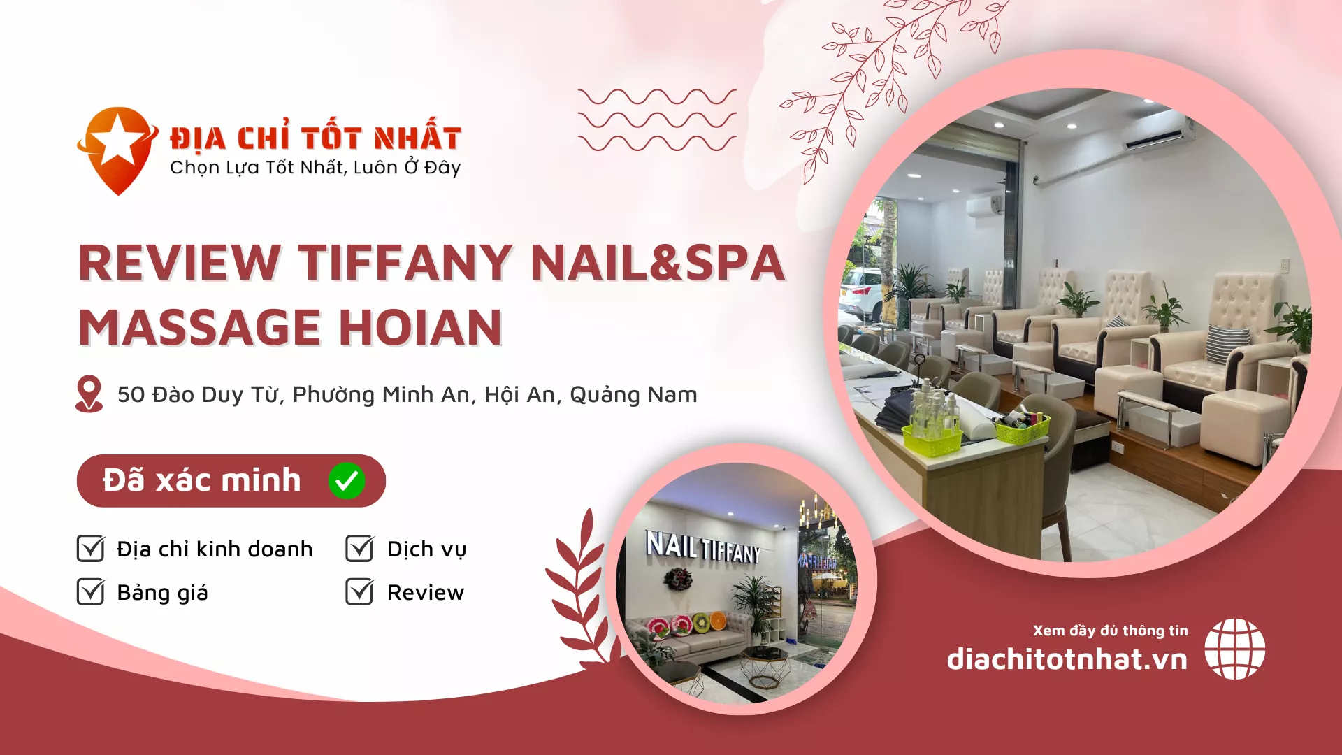 Review Tiffany Nailspa massage hoian