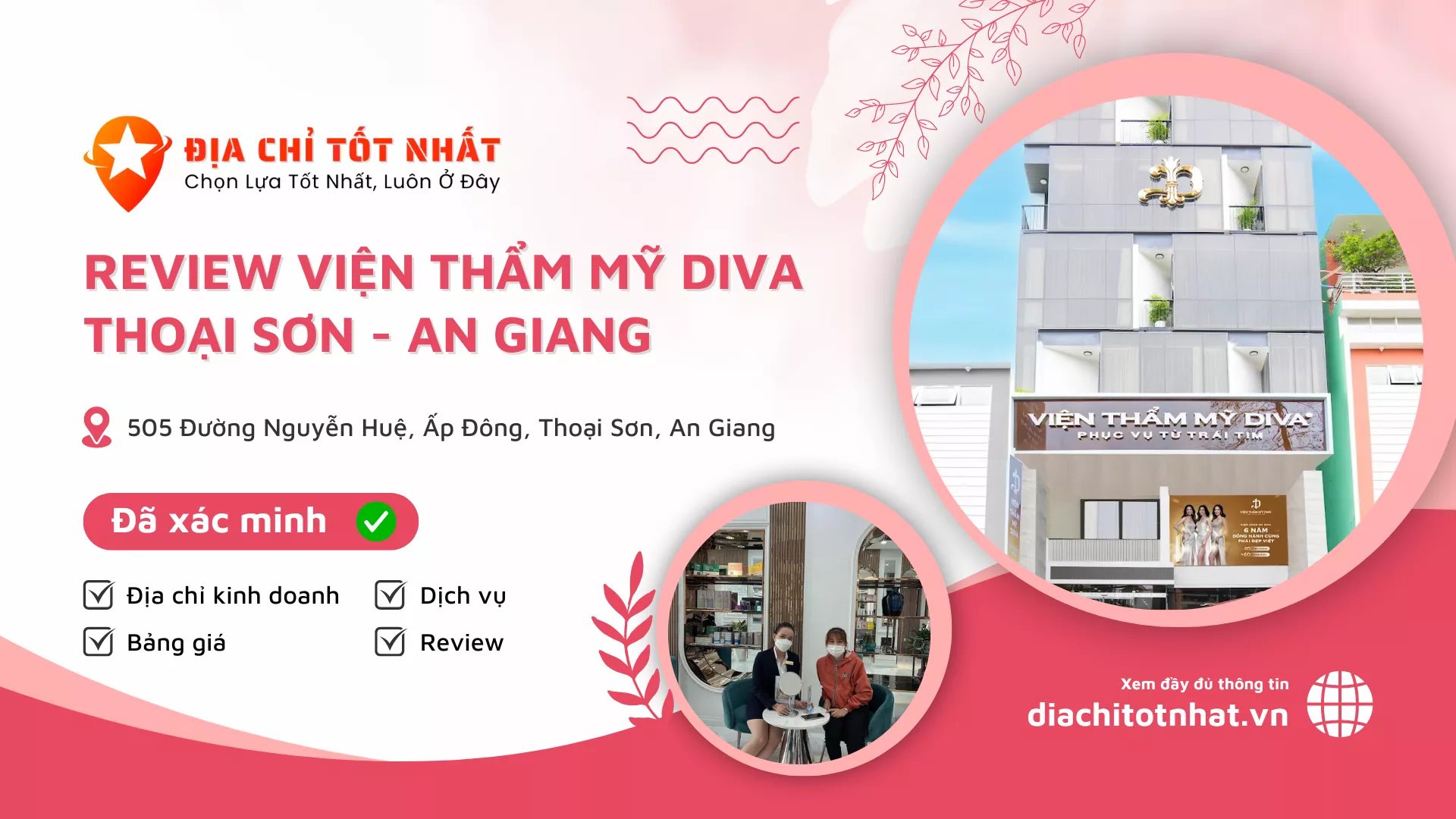 Review Viện Thẩm Mỹ DIVA Thoại Sơn an giang