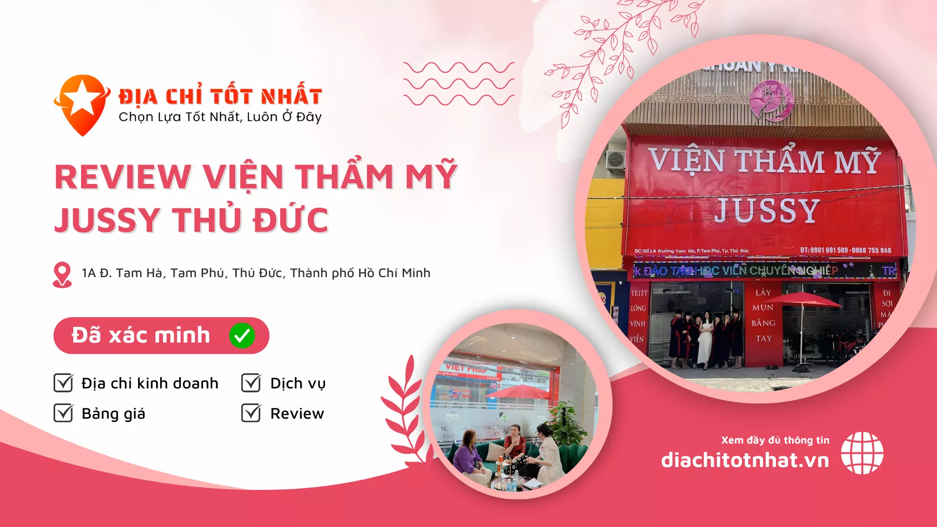 Review Viện Thẩm Mỹ JUSSY Thủ Đức