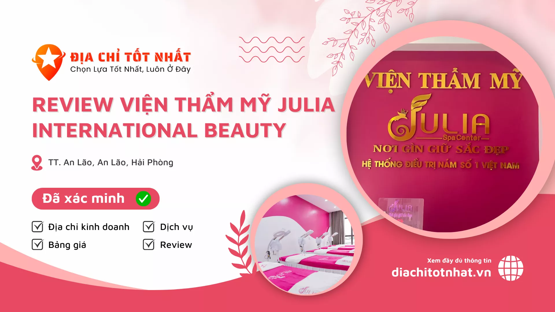 Review Viện Thẩm Mỹ Julia International Beauty