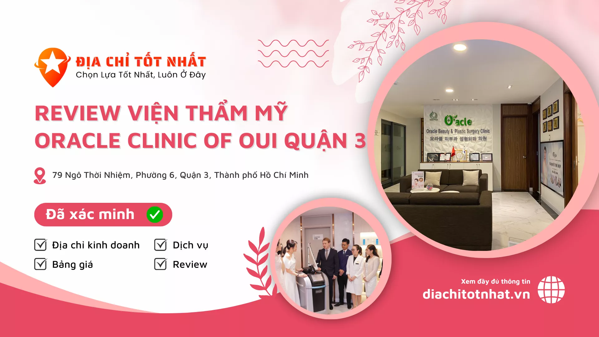 Review Viện Thẩm Mỹ Oracle Clinic of OUI quận 3