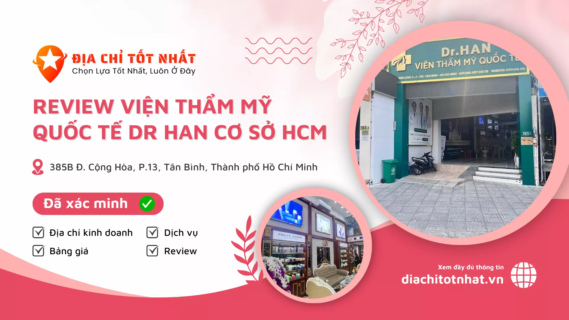 Review Viện Thẩm Mỹ Quốc Tế Dr Han Cơ sở HCM