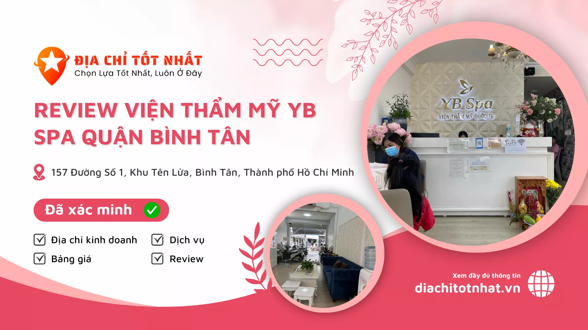Review Viện Thẩm Mỹ YB Spa Quận Bình Tân