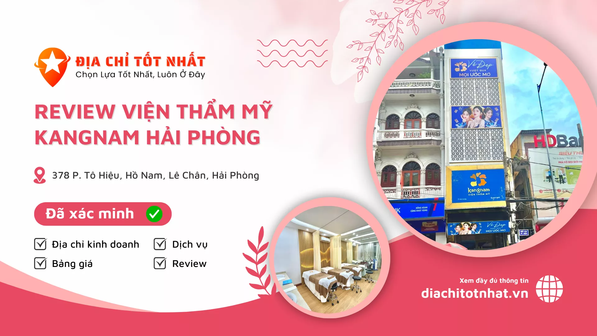 Review Viện Thẩm mỹ Kangnam Hải Phòng