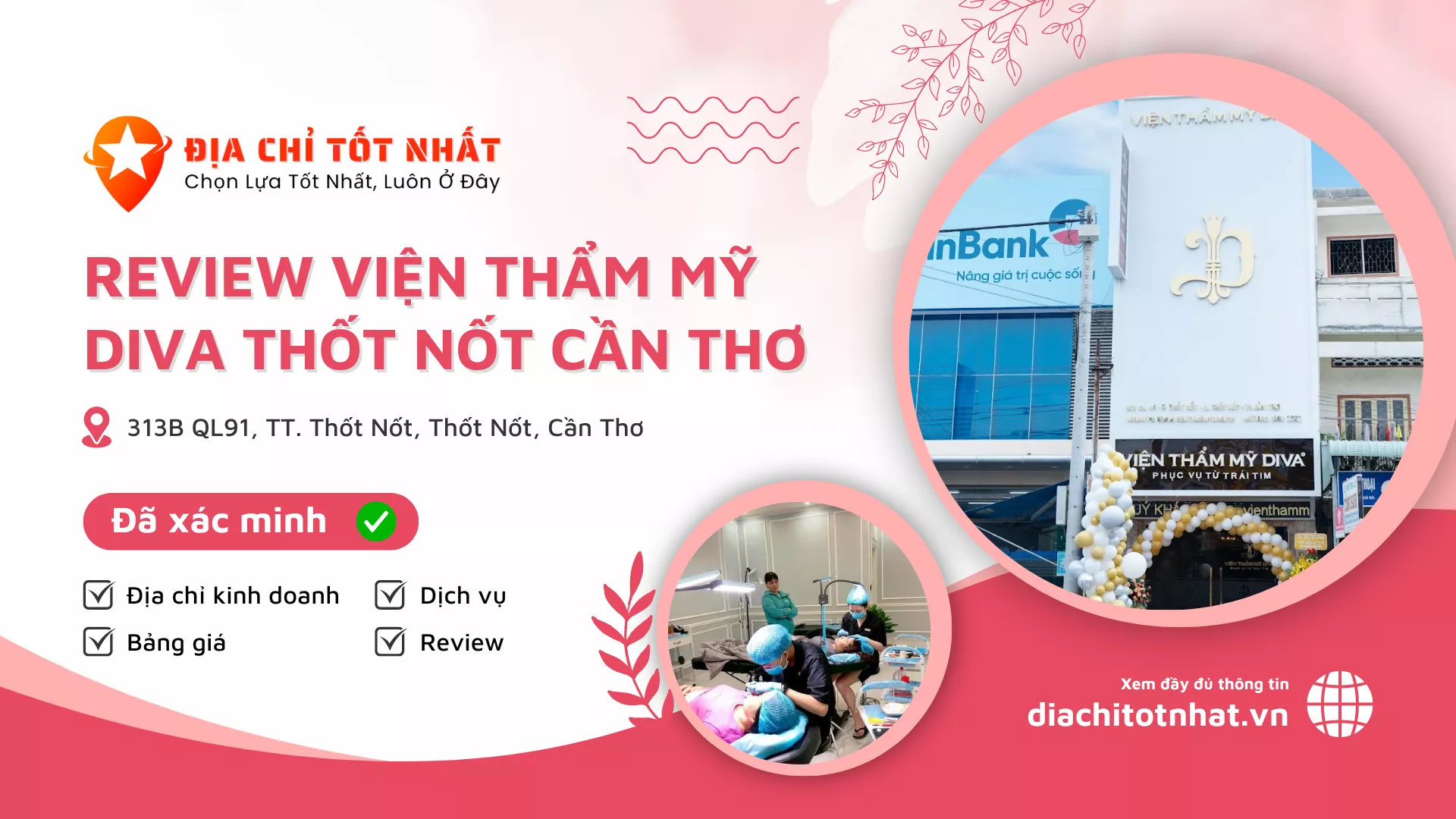 Review Viện thẩm mỹ DIVA Thốt Nốt Cần Thơ