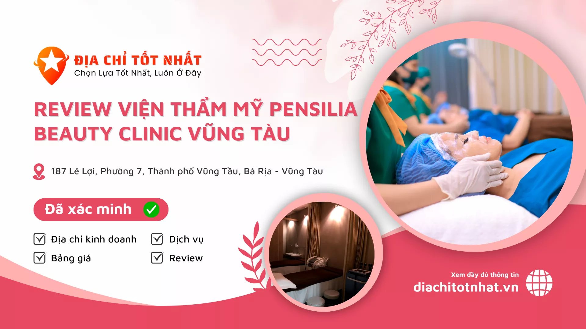 Review Viện thẩm mỹ Pensilia Beauty Clinic Vũng Tàu