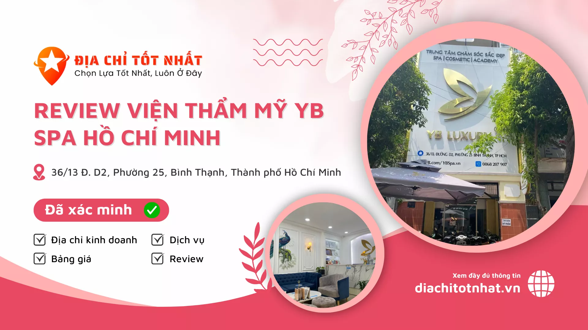 Review Viện thẩm mỹ YB Spa Hồ Chí Minh