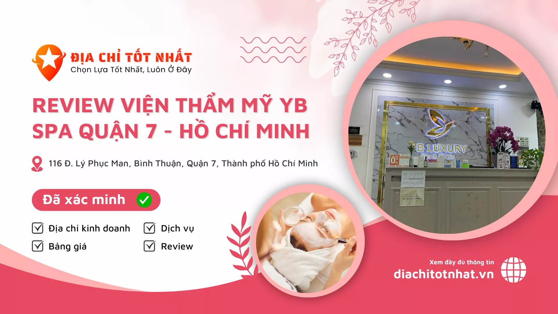 Review Viện thẩm mỹ YB Spa quận 7