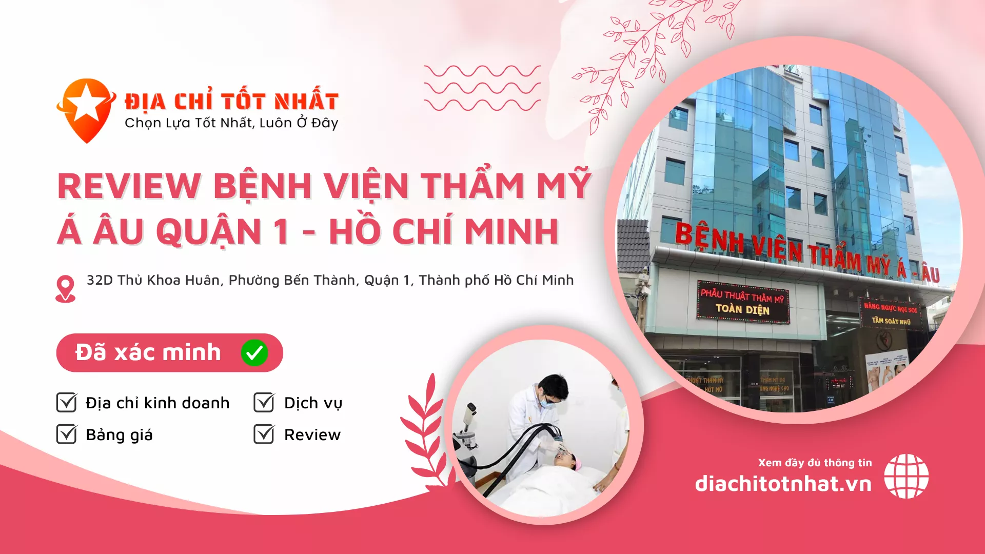 review Bệnh viện Thẩm mỹ Á Âu quận 1 hồ chí minh