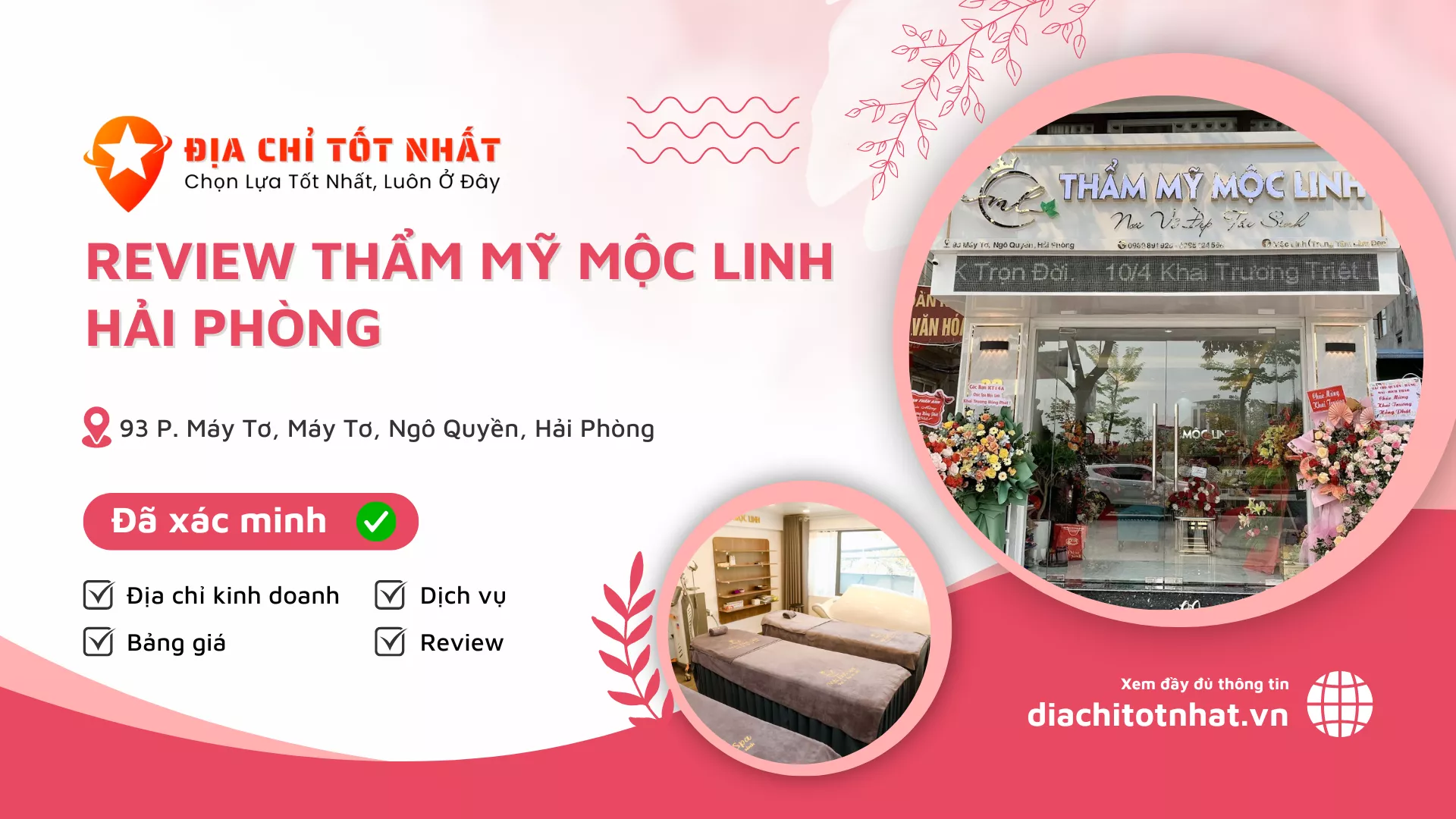 review Review Thẩm Mỹ Mộc Linh hải phòng