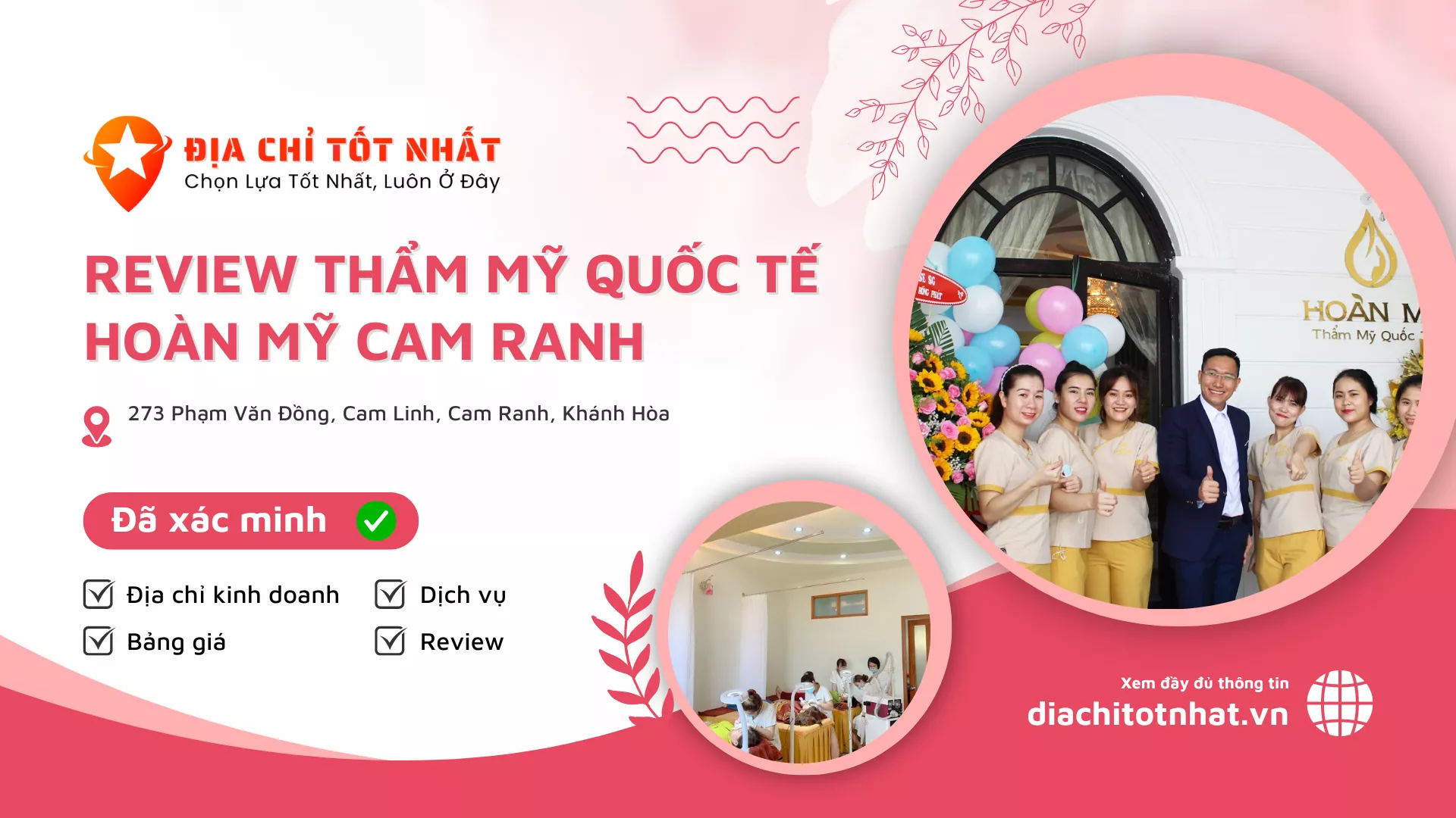 review Thẩm Mỹ Quốc Tế Hoàn Mỹ Cam Ranh