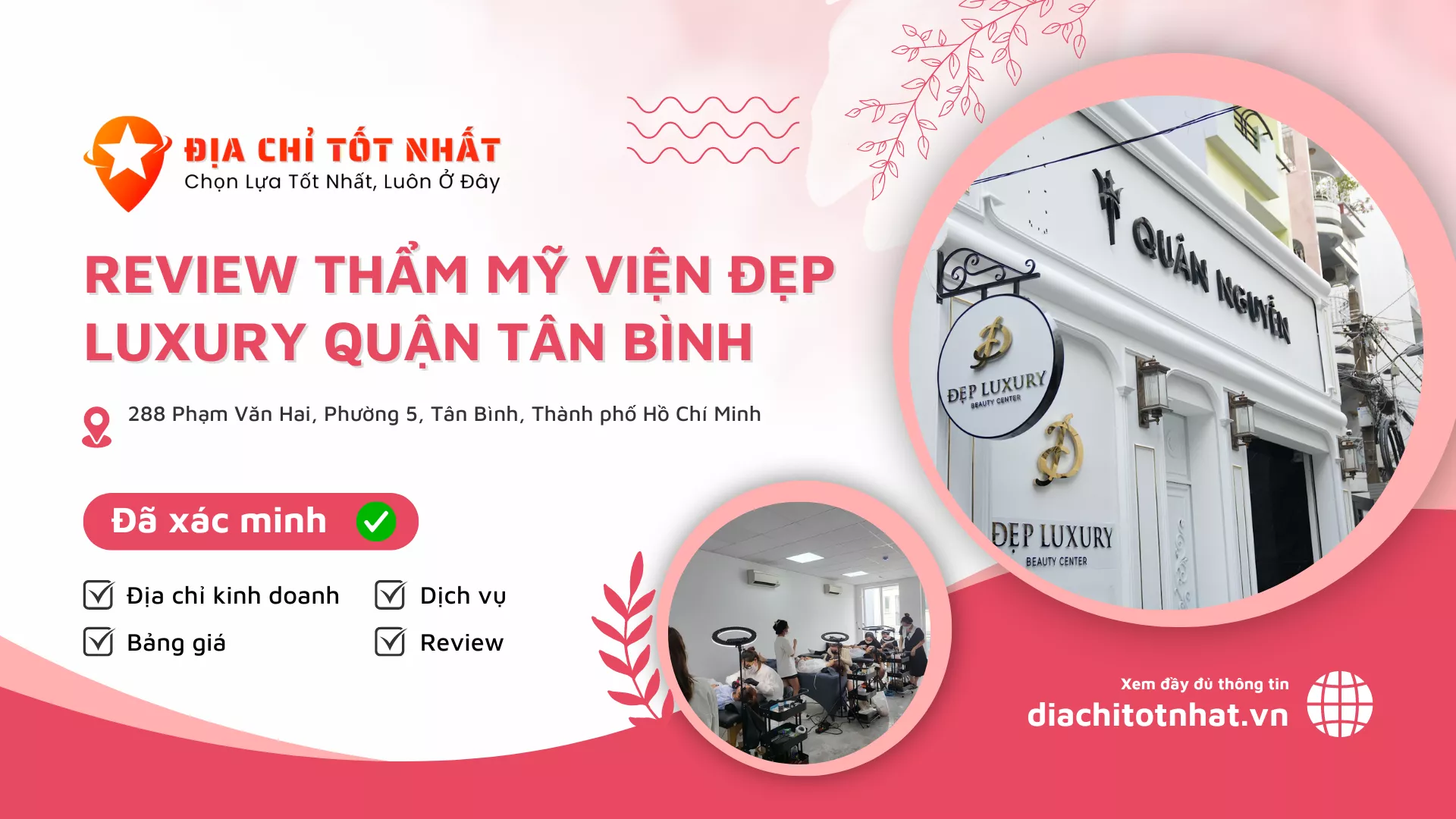 review Thẩm Mỹ Viện Đẹp Luxury quận Tân Bình