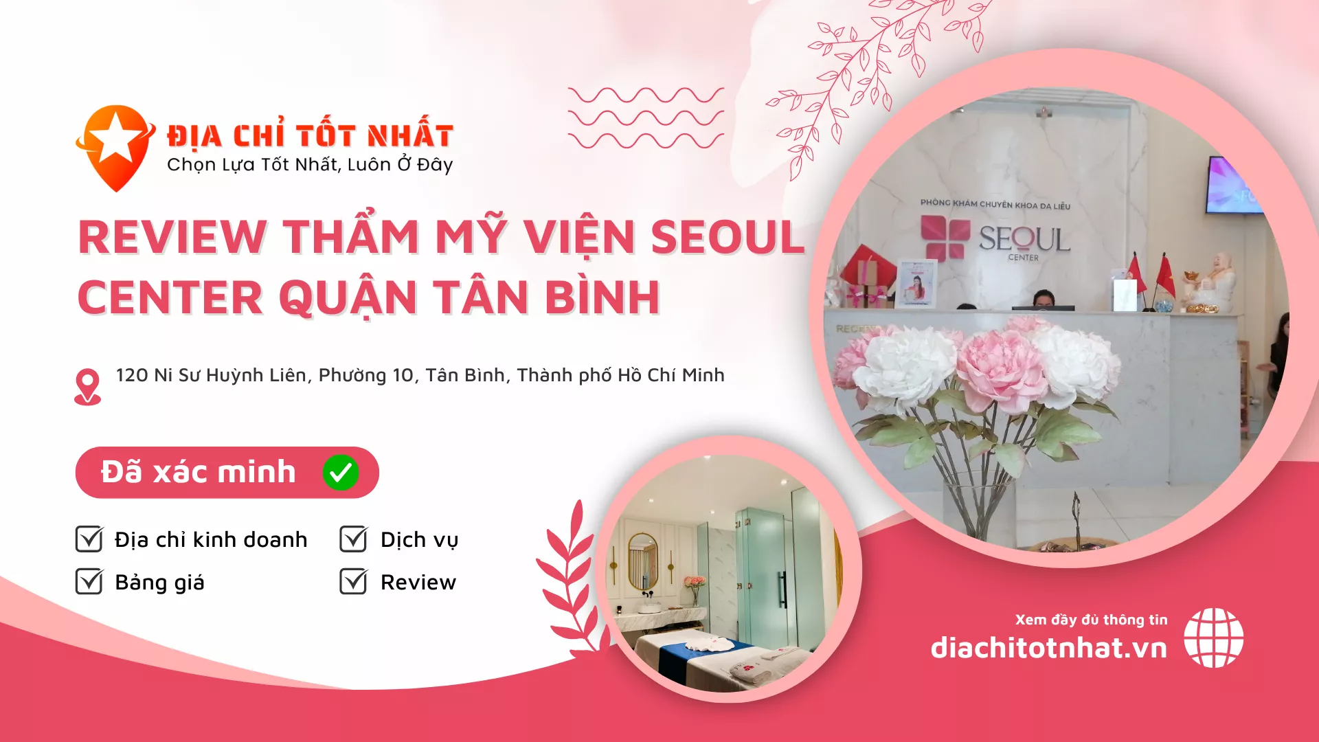 review Thẩm Mỹ Viện Seoul Center quận Tân Bình