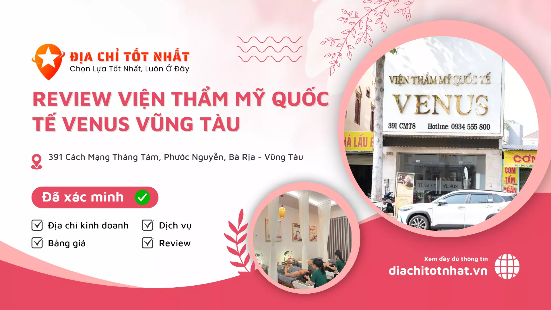 review Viện Thẩm Mỹ Quốc Tế Venus Vũng Tàu