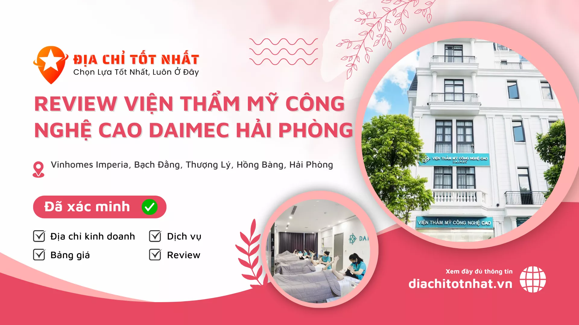 review Viện thẩm mỹ công nghệ cao Daimec Hải Phòng