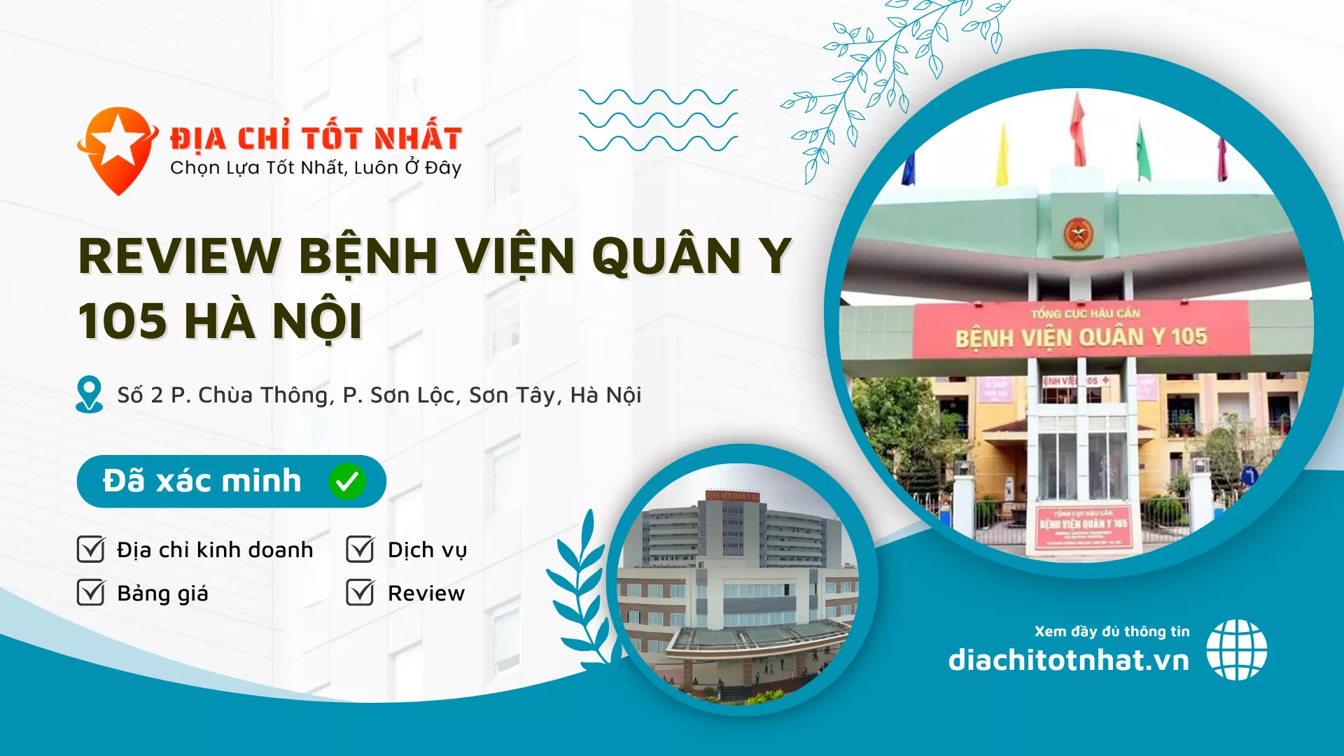 Review Bệnh Viện Quân Y 105 Hà Nội