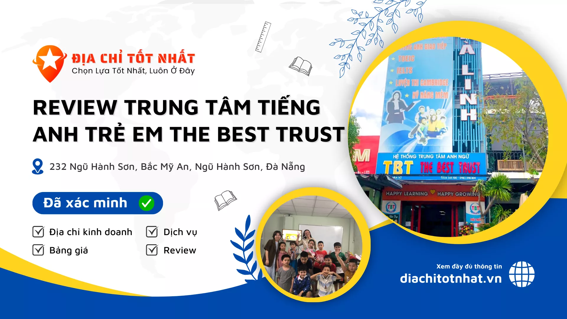 Review Trung tâm tiếng Anh trẻ em The best trust