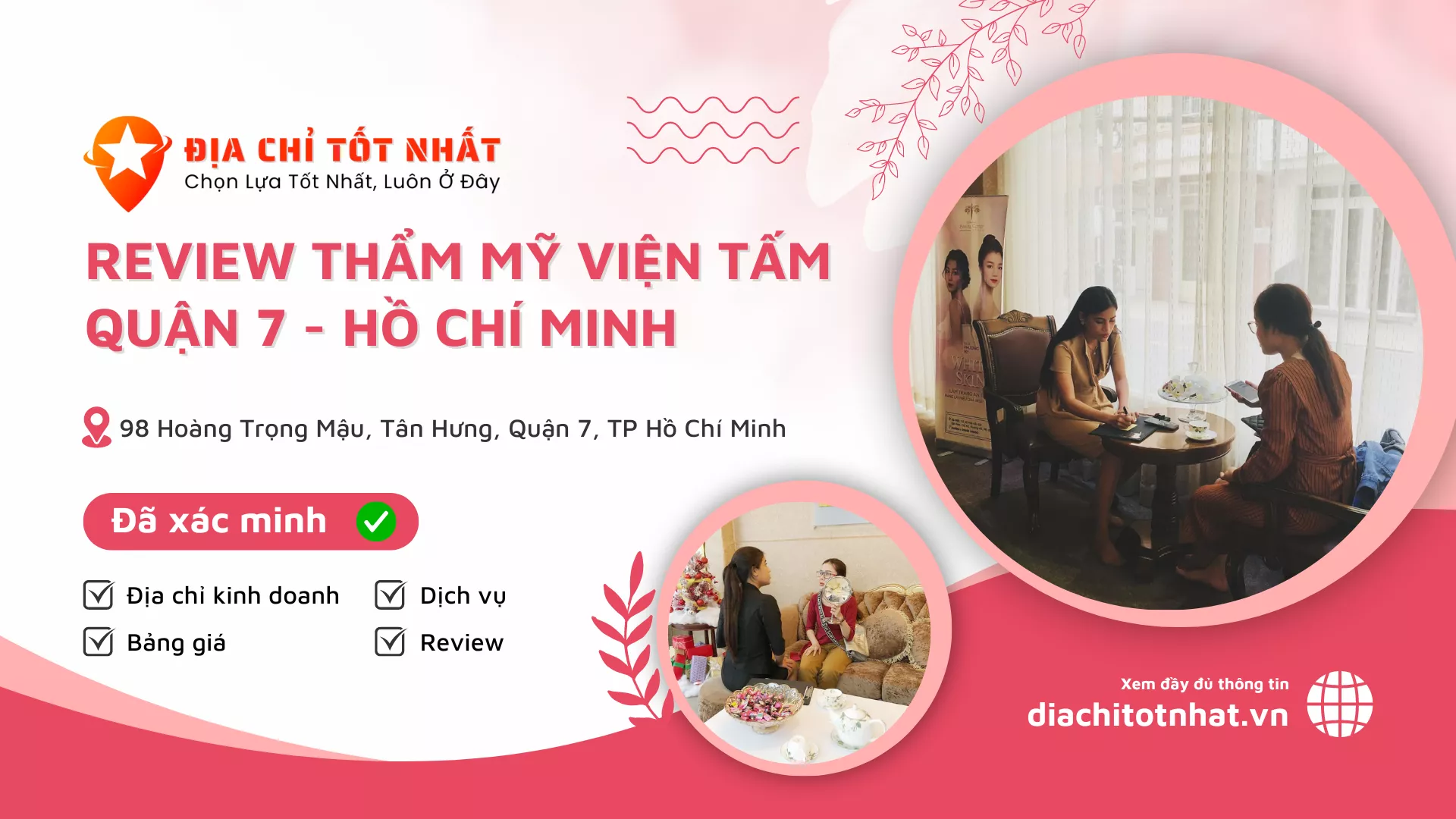 review Thẩm Mỹ Viện Tấm quận 7